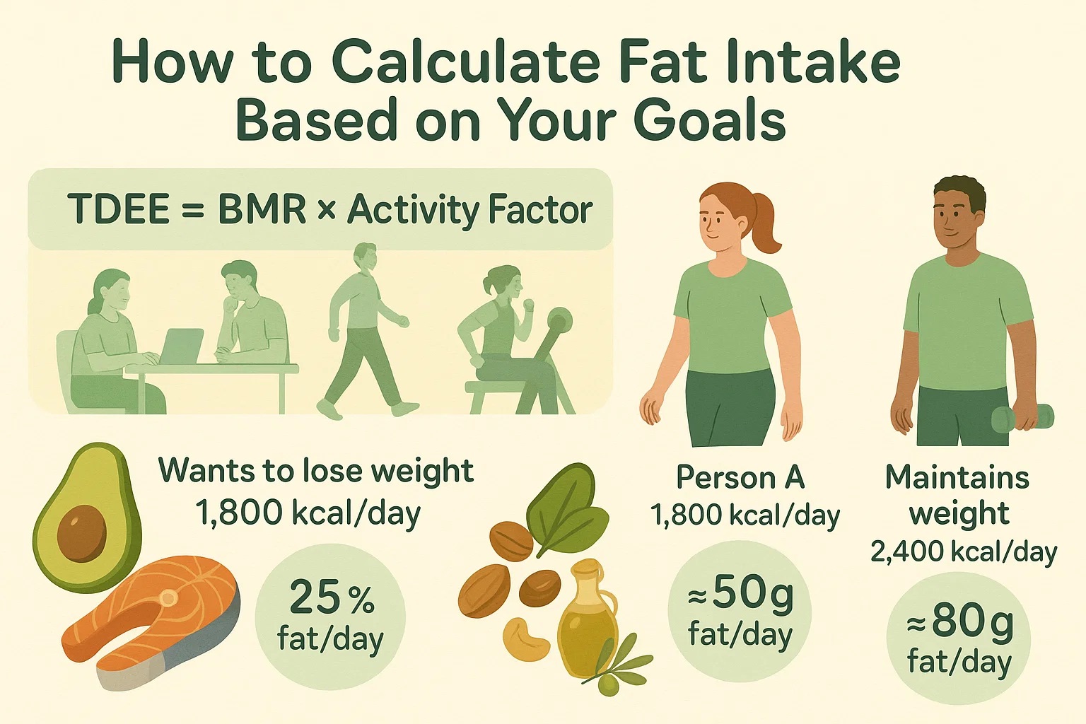 How to calculate Fat Intake
