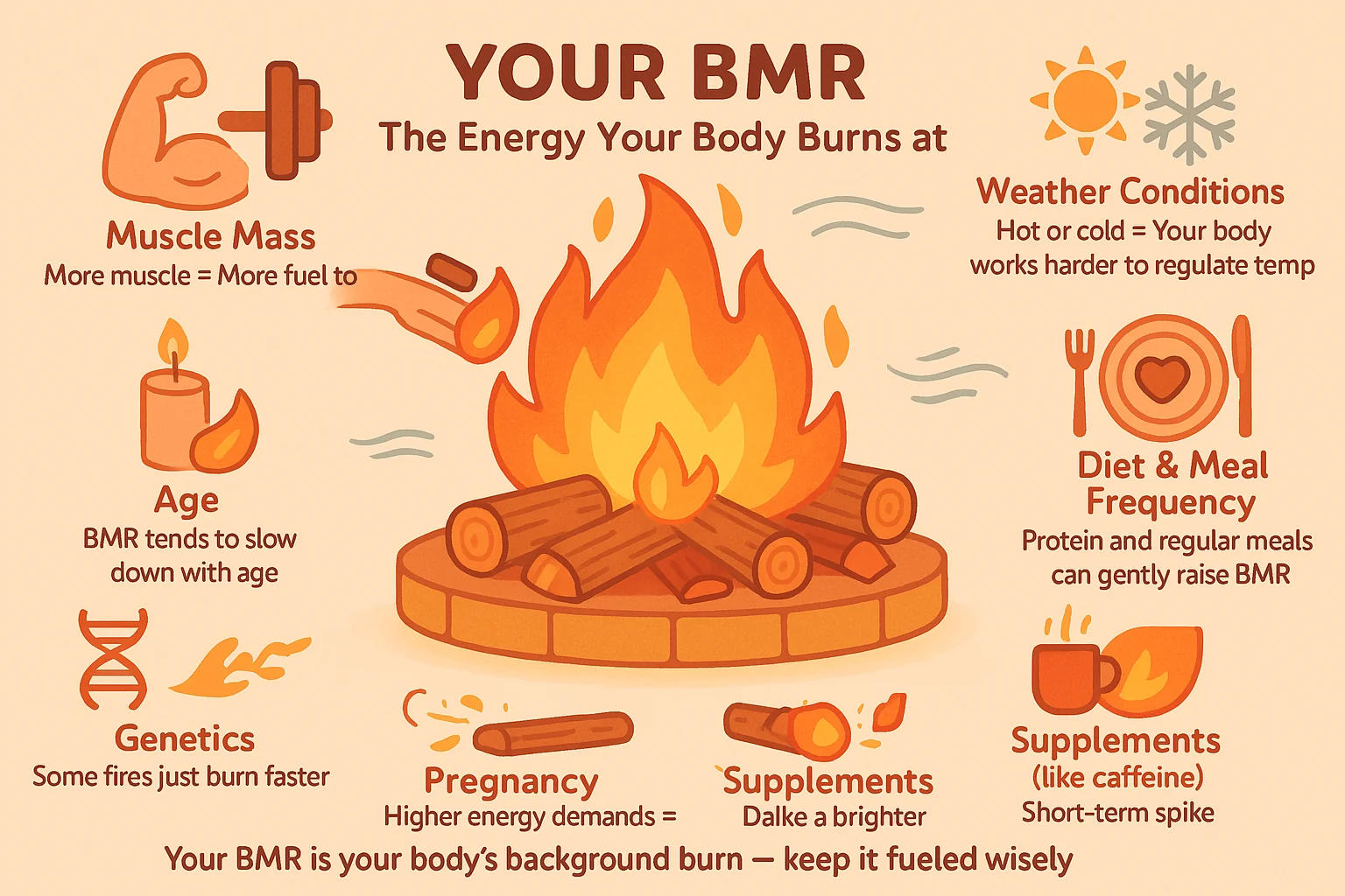 Energy burn in BMR caculator