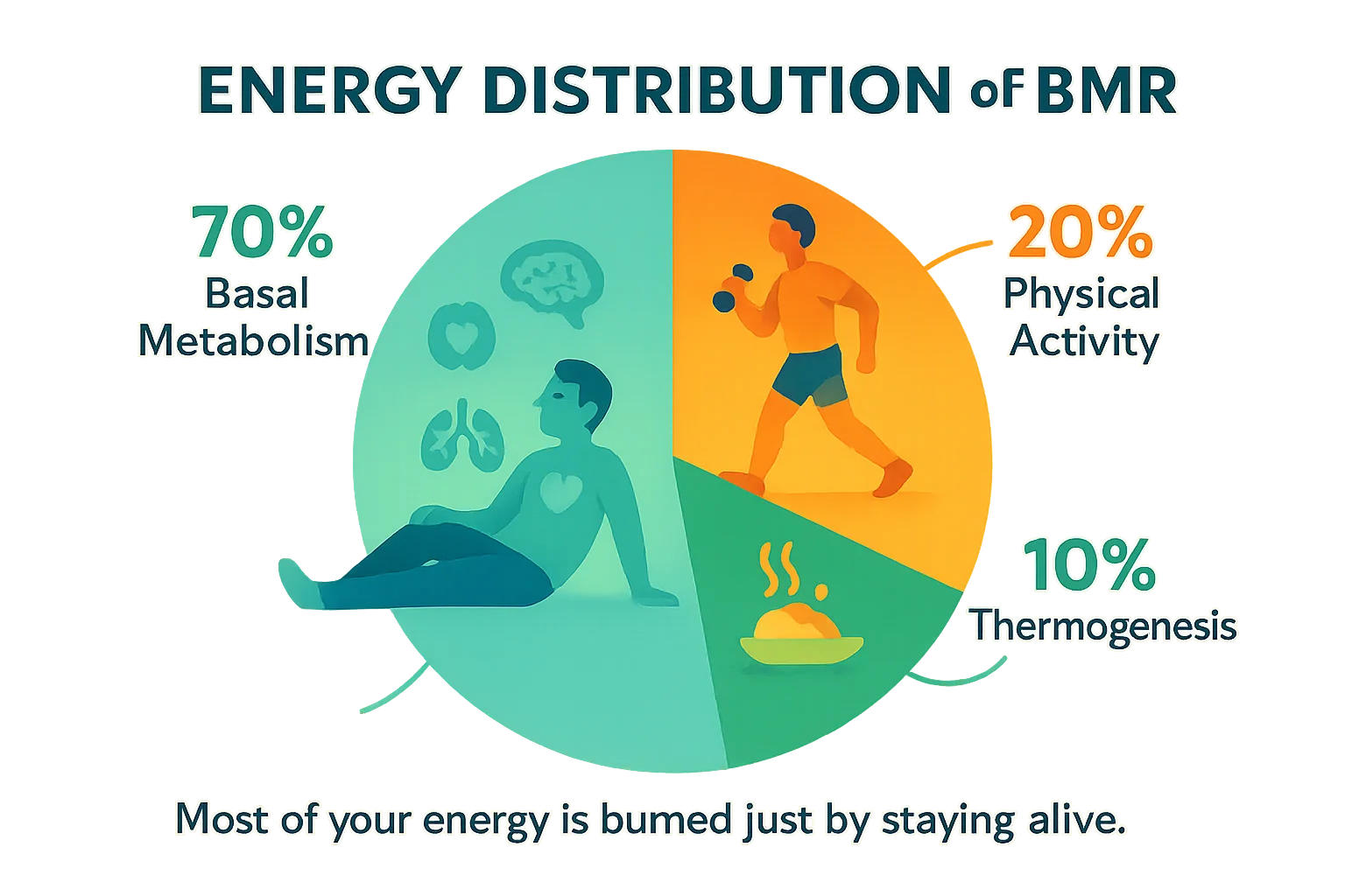 Energy distribution of BMR calculator
